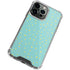 Teal and Yellow Polka Dots iPhone 13 Pro Max Clear Case